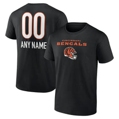 Cincinnati Bengals Personalized Name & Number Team Wordmark T-Shirt | NFL On sale