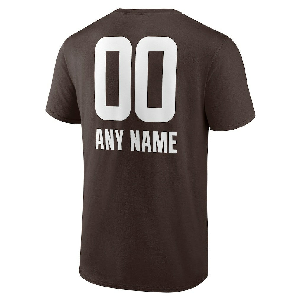 Cleveland Browns Personalized Name & Number Team Wordmark T-Shirt | NFL Discount