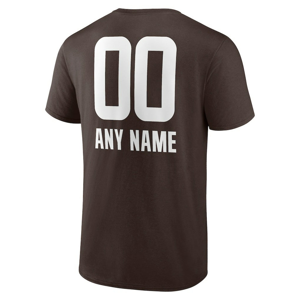 Cleveland Browns Personalized Name & Number Team Wordmark T-Shirt | NFL Discount