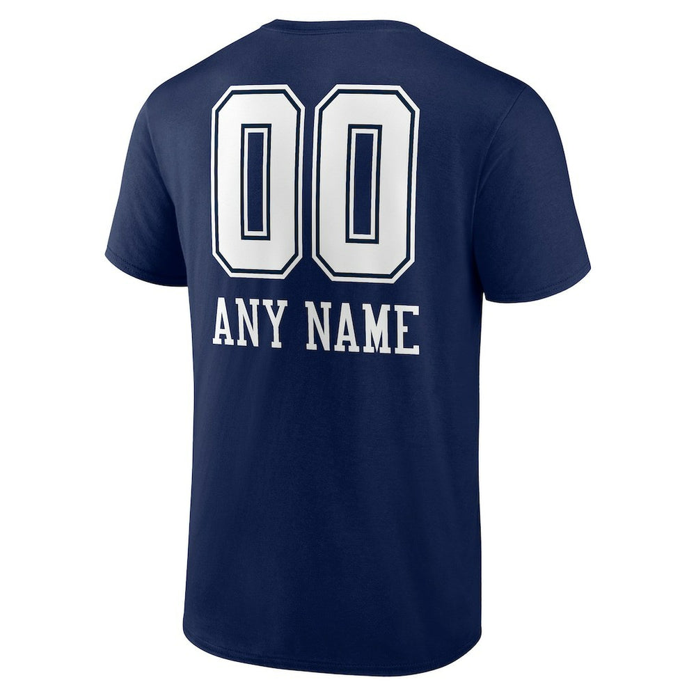 Dallas Cowboys Personalized Name & Number Team Wordmark T-Shirt | NFL Hot
