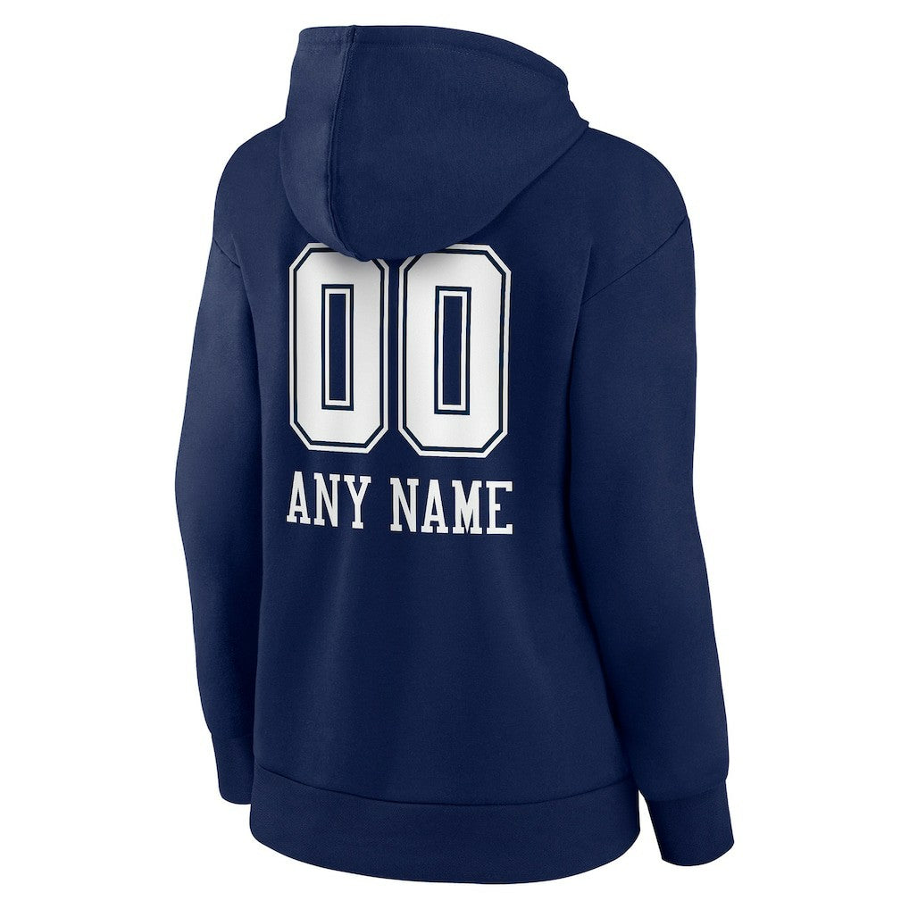 Dallas Cowboys Women's Personalized Name & Number Team Wordmark Pullover Hoodie | NFL US