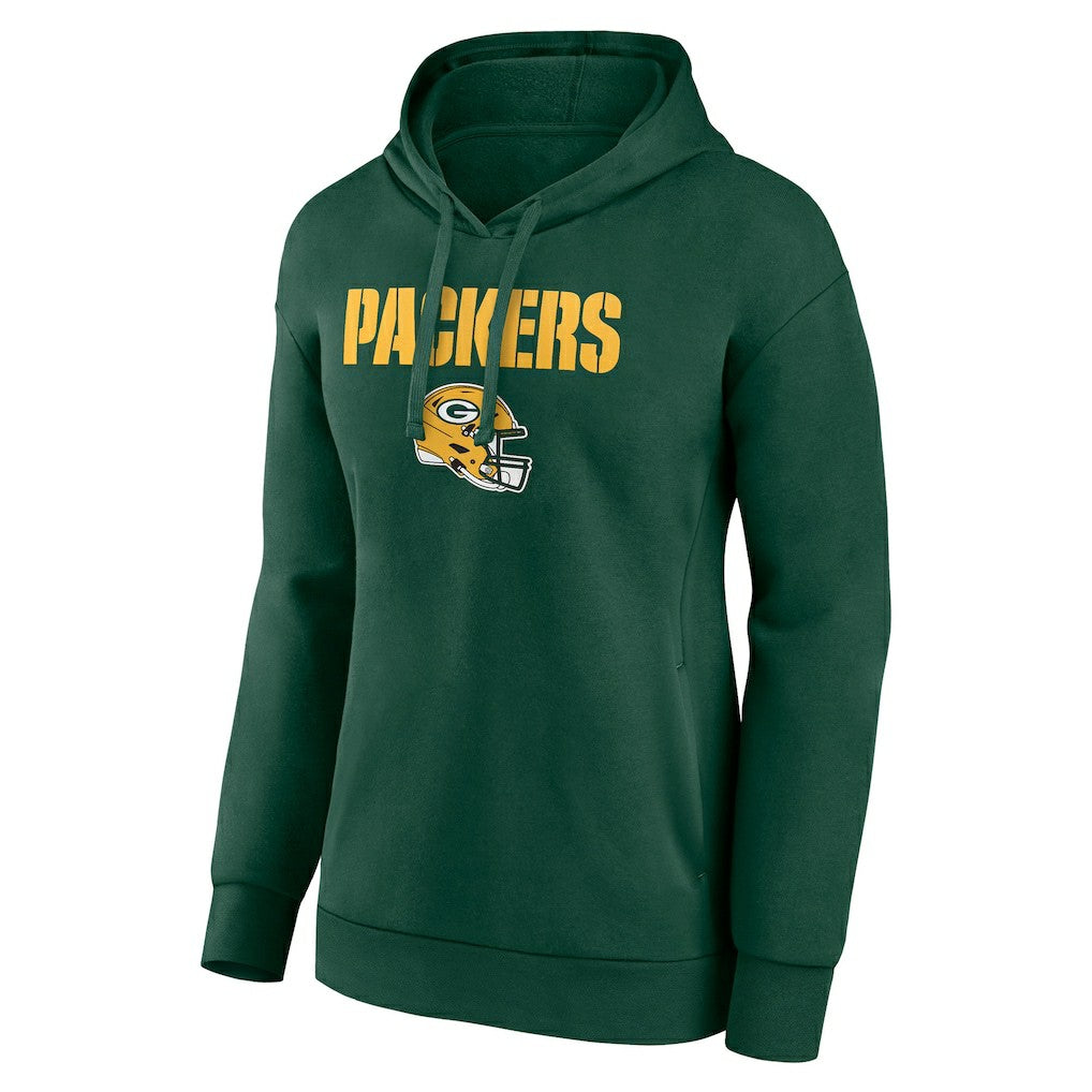 Green Bay Packers Women's Personalized Name & Number Team Wordmark Pullover Hoodie | NFL Near me