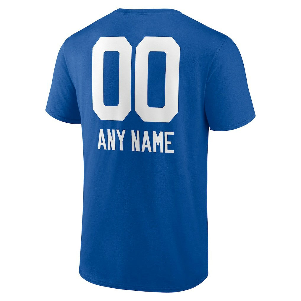 Indianapolis Colts Personalized Name & Number Team Wordmark T-Shirt | NFL Discount