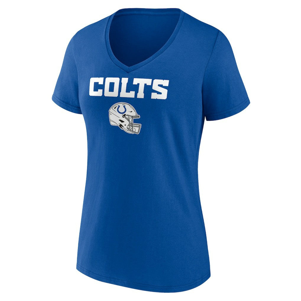 Indianapolis Colts Women's Personalized Name & Number Team Wordmark V-Neck T-Shirt | NFL Hot