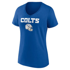 Indianapolis Colts Women's Personalized Name & Number Team Wordmark V-Neck T-Shirt | NFL Hot