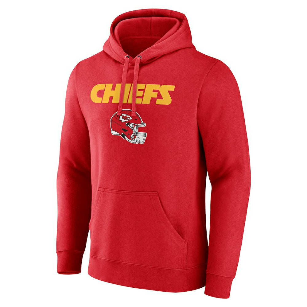 Kansas City Chiefs Personalized Name & Number Team Wordmark Pullover Hoodie | NFL Hot