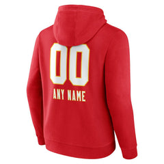 Kansas City Chiefs Personalized Name & Number Team Wordmark Pullover Hoodie | NFL Hot