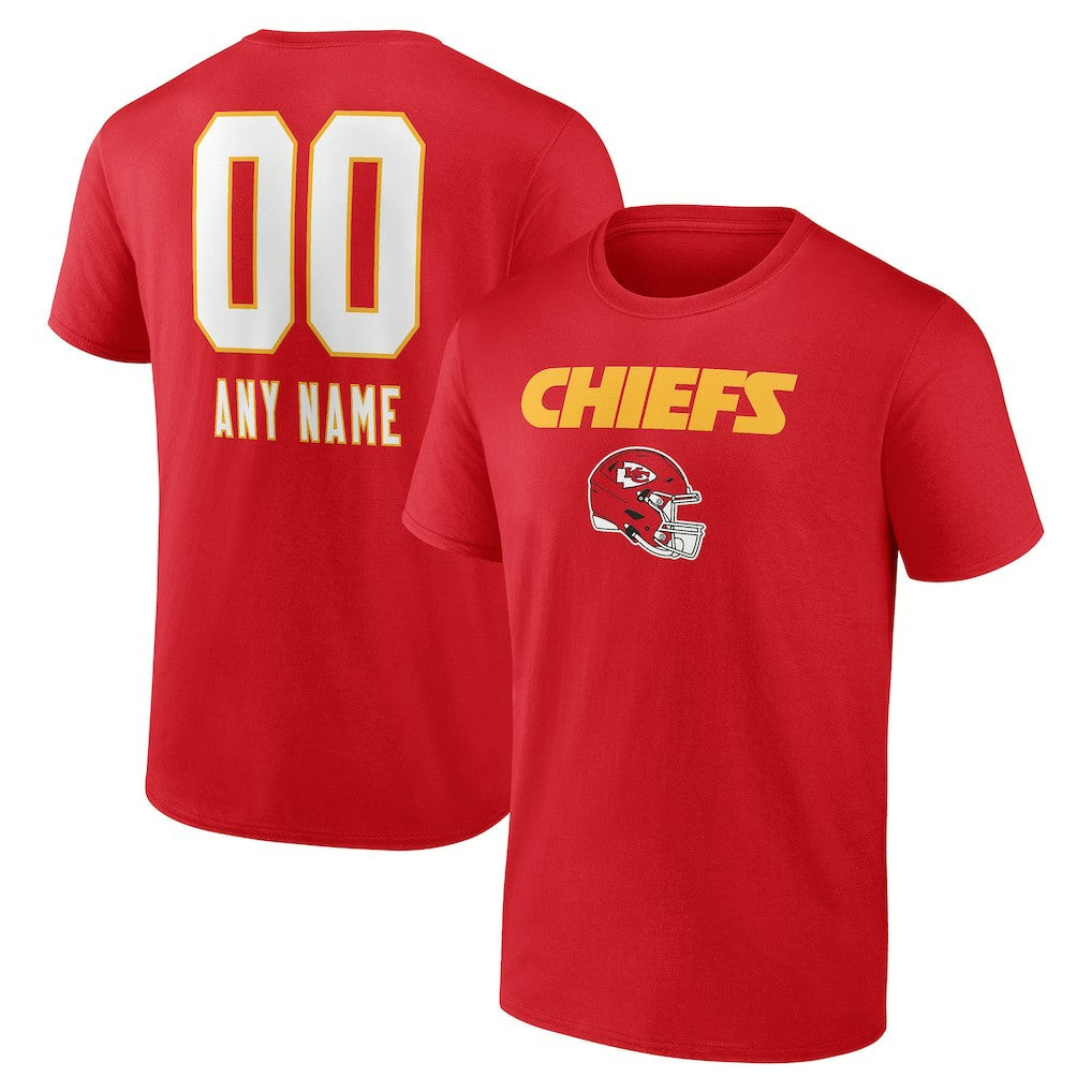 Kansas City Chiefs Personalized Name & Number Team Wordmark T-Shirt | NFL Online