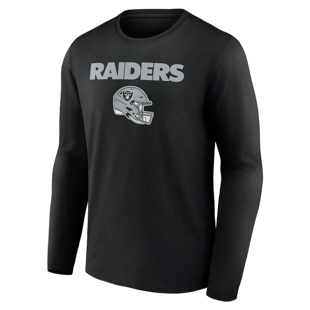 Las Vegas Raiders Personalized Name & Number Team Wordmark Long Sleeve T-Shirt | NFL Online