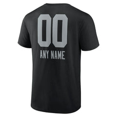 Las Vegas Raiders Personalized Name & Number Team Wordmark T-Shirt | NFL New