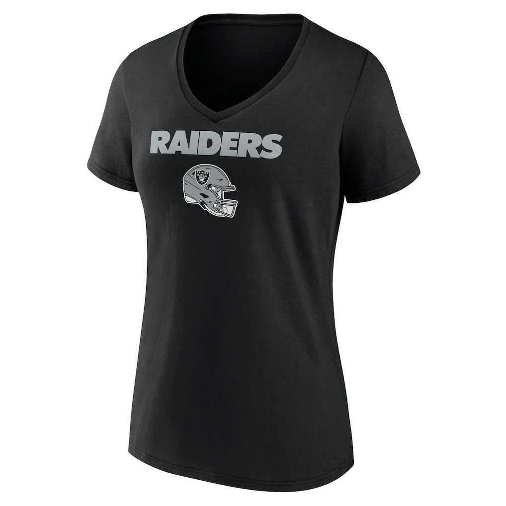 Las Vegas Raiders Women's Personalized Name & Number Team Wordmark V-Neck T-Shirt | NFL Hot