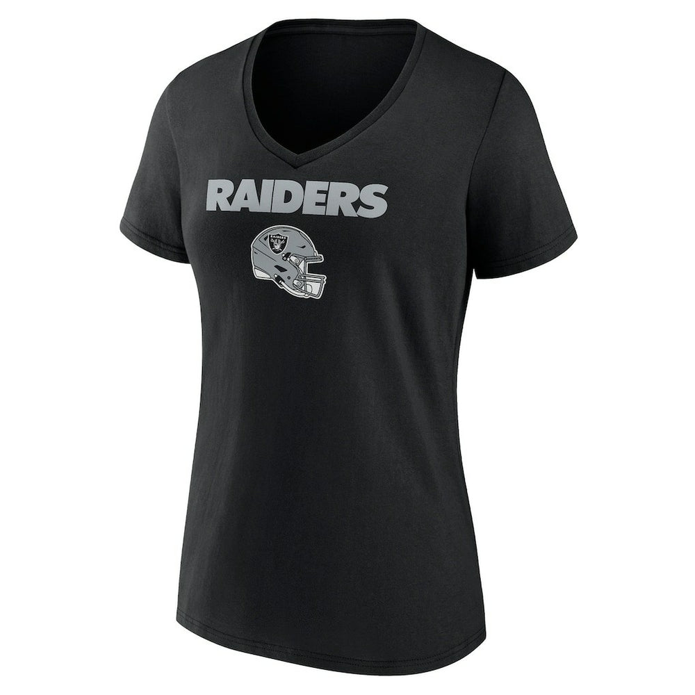 Las Vegas Raiders Women's Personalized Name & Number Team Wordmark V-Neck T-Shirt | NFL Hot