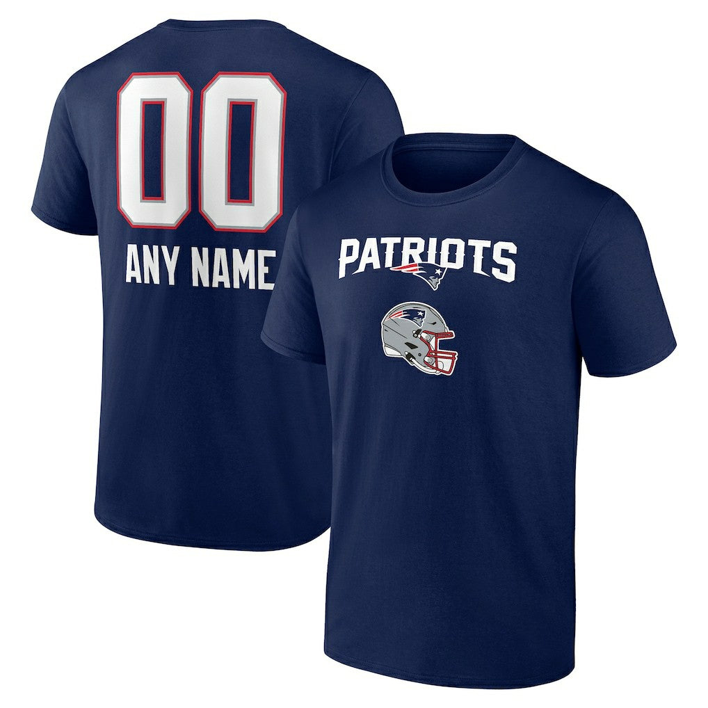 New England Patriots Personalized Name & Number Team Wordmark T-Shirt | NFL Online
