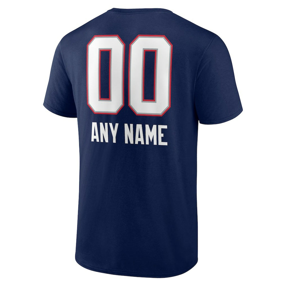 New England Patriots Personalized Name & Number Team Wordmark T-Shirt | NFL Online