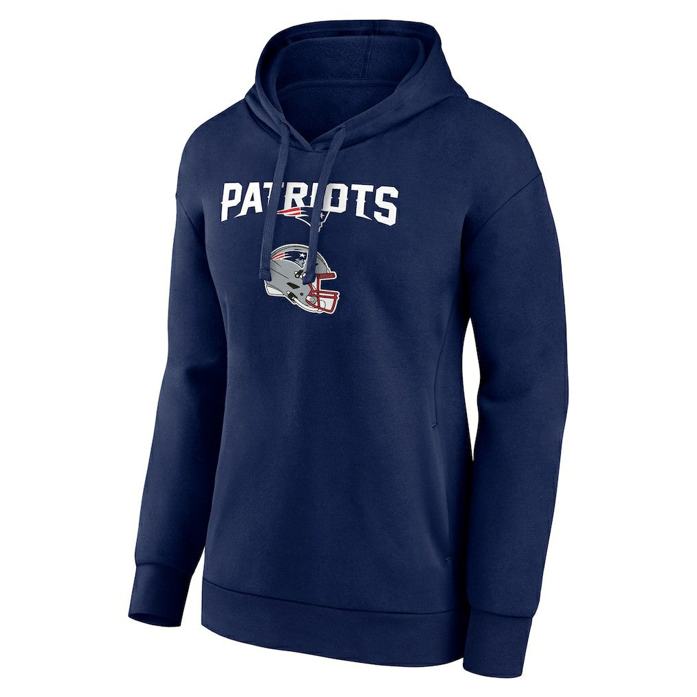 New England Patriots Women's Personalized Name & Number Team Wordmark Pullover Hoodie | NFL US
