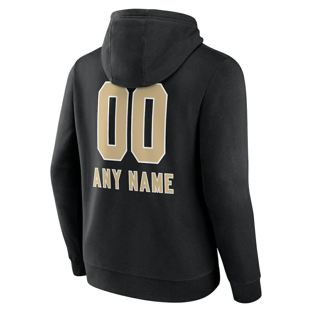New Orleans Saints Personalized Name & Number Team Wordmark Pullover Hoodie | NFL Hot