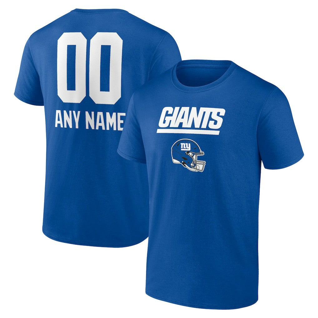 New York Giants Personalized Name & Number Team Wordmark T-Shirt | NFL Hot