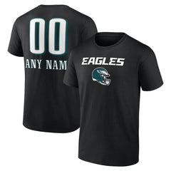 Philadelphia Eagles Personalized Name & Number Team Wordmark T-Shirt | NFL New