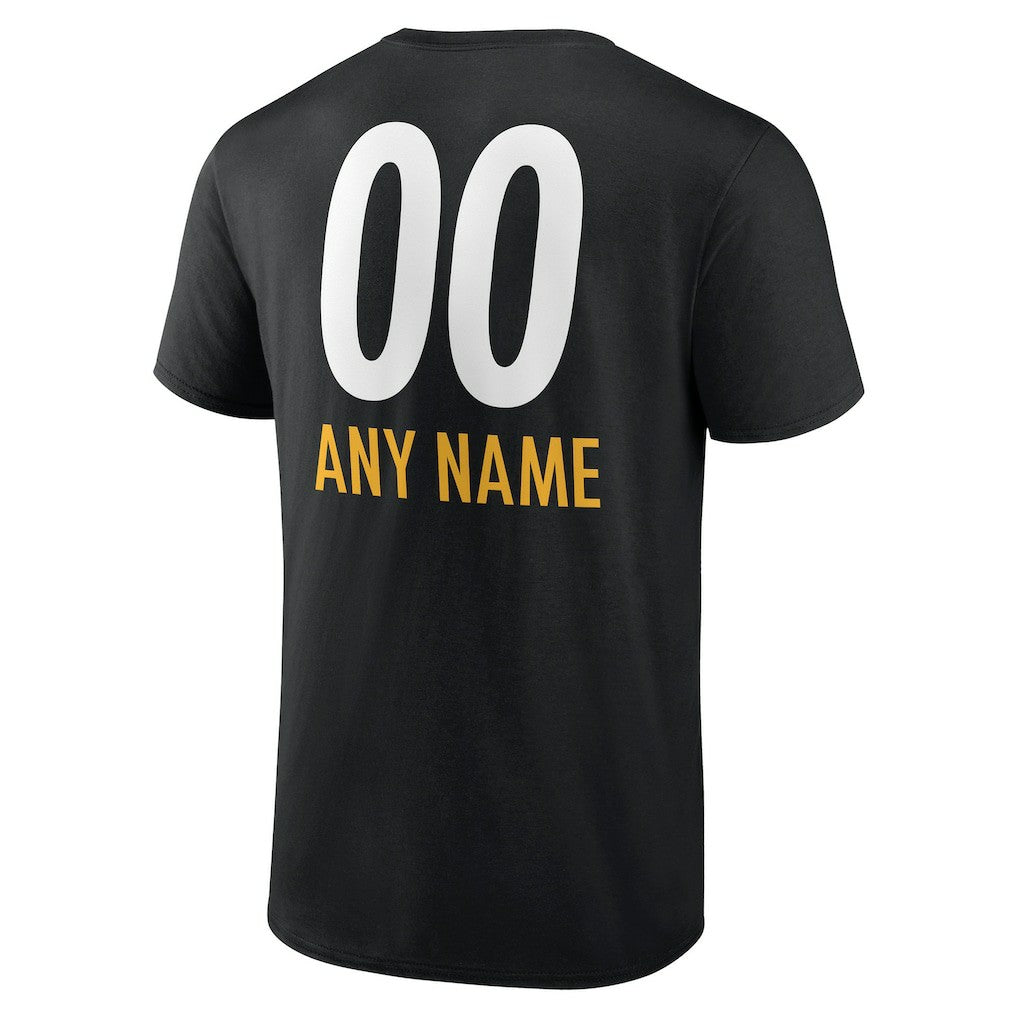 Pittsburgh Steelers Personalized Name & Number Team Wordmark T-Shirt | NFL Near me