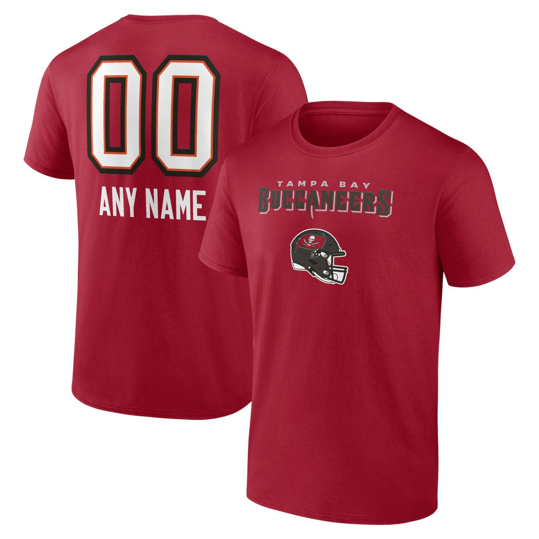 Tampa Bay Buccaneers Personalized Name & Number Team Wordmark T-Shirt | NFL Near me