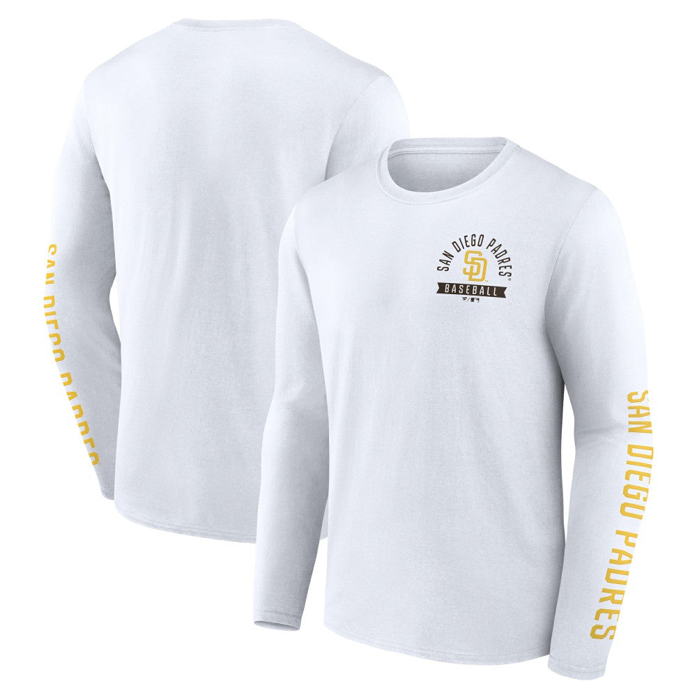 San Diego Padres Fanatics Press Box Long Sleeve T-Shirt - MLB T-shirts