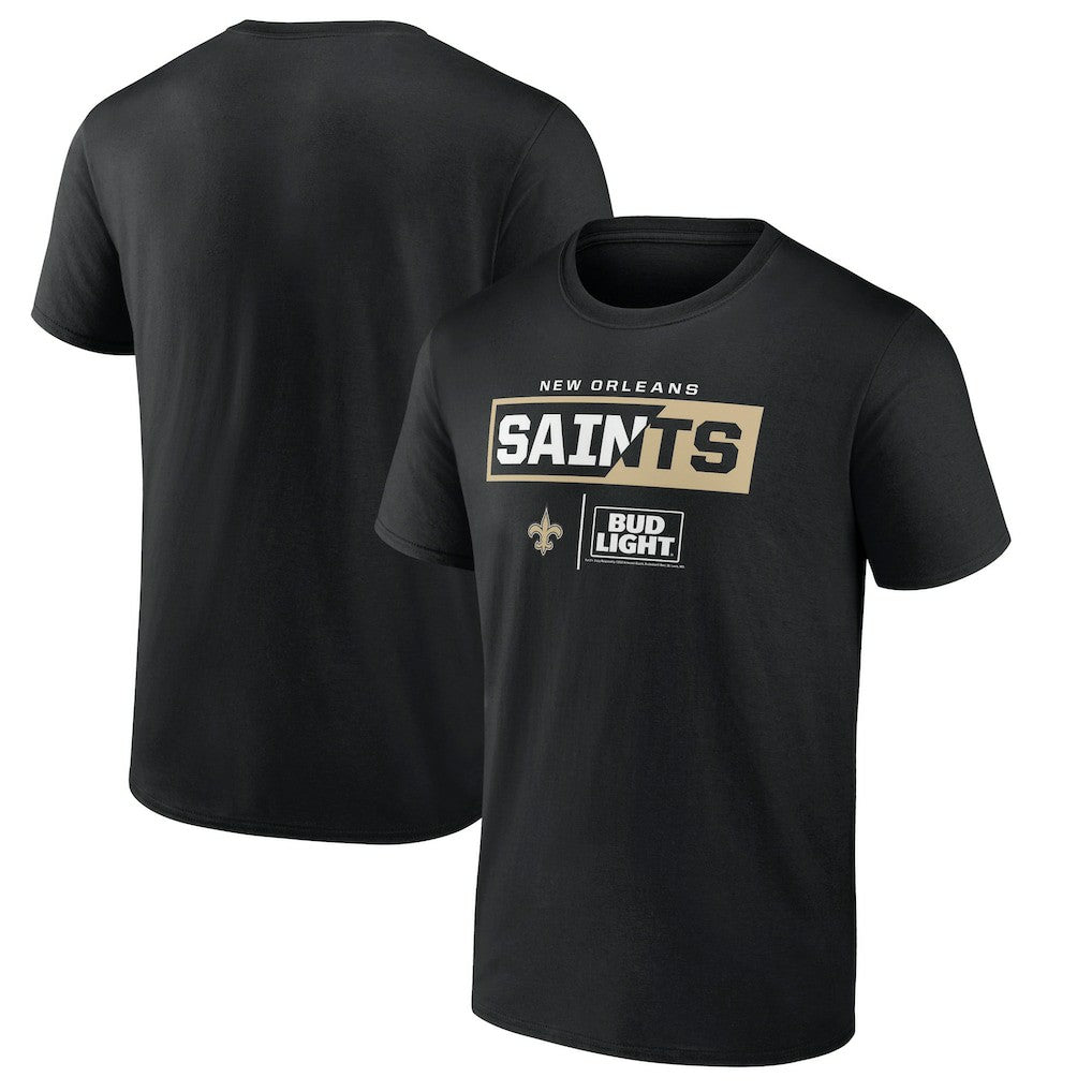New Orleans Saints NFL x Bud Light T-Shirt | NFL Hot