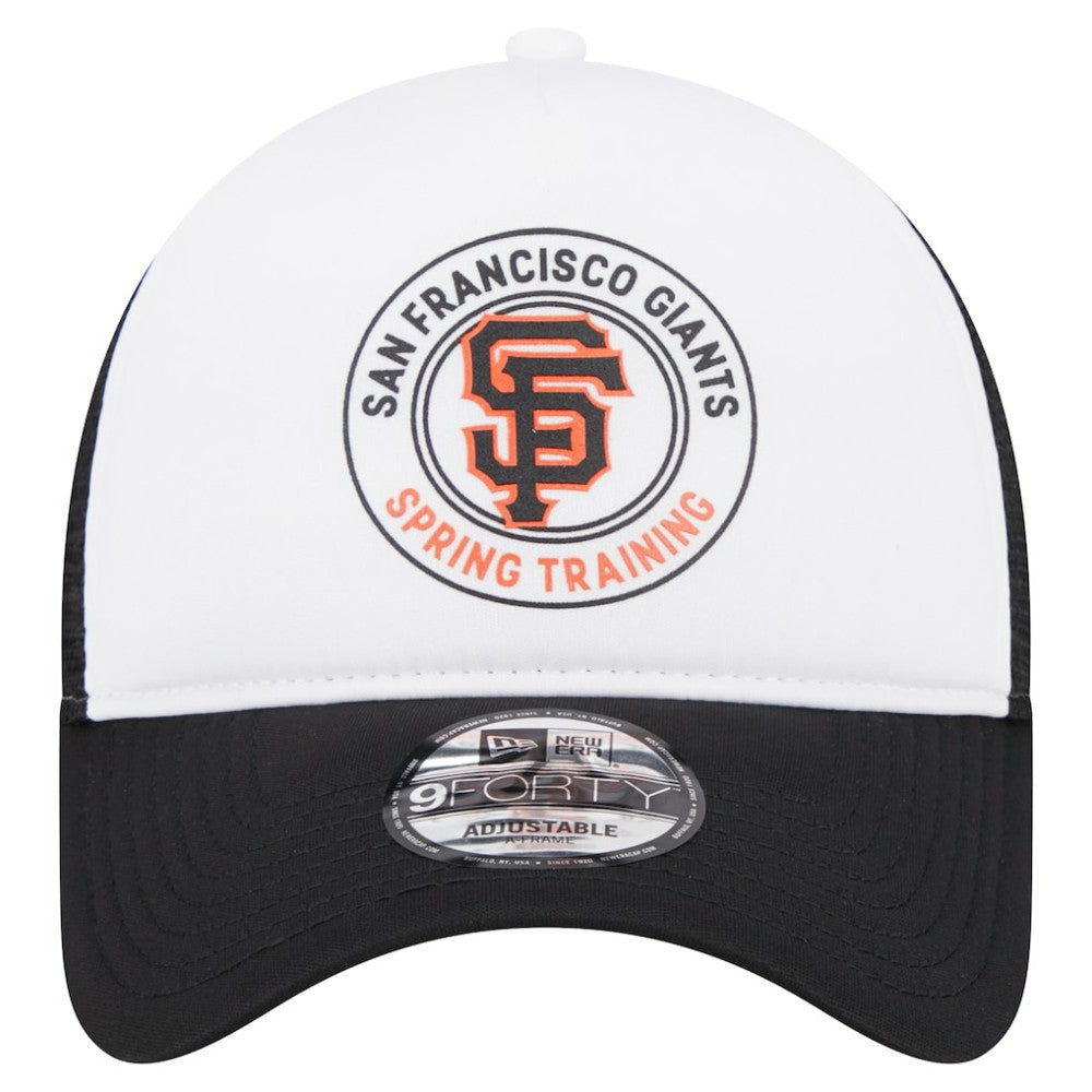 San Francisco Giants New Era Spring Training Circle Foam A-Frame 9FORTY Trucker Adjustable Hat - MLB Hats