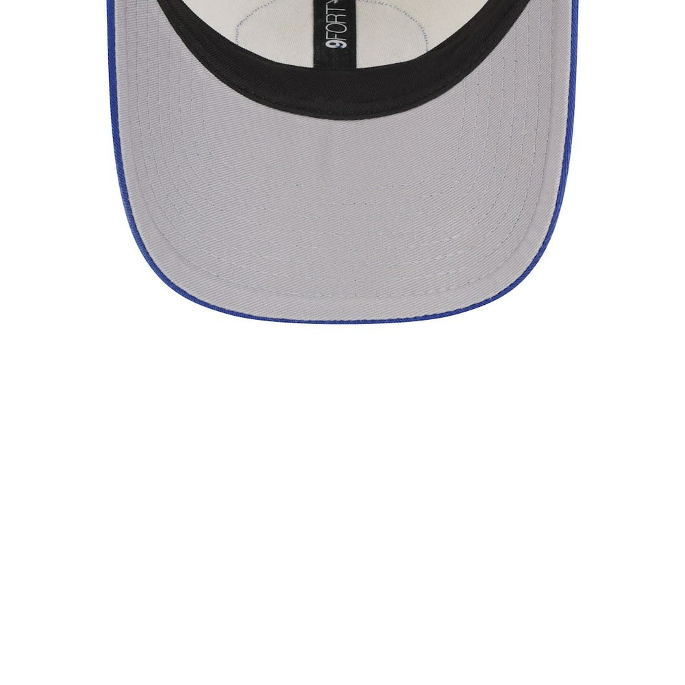 Khaki/Royal Golden State Warriors Throwback Patch Trucker 9FORTY Adjustable Hat sale | NBA