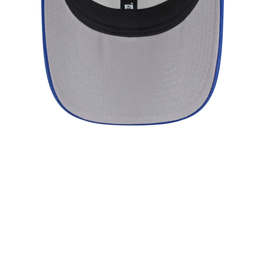 Khaki/Royal Philadelphia 76ers Throwback Patch Trucker 9FORTY Adjustable Hat | NBA