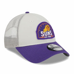 Khaki/Purple Phoenix Suns Throwback Patch Trucker 9FORTY Adjustable Hat | NBA