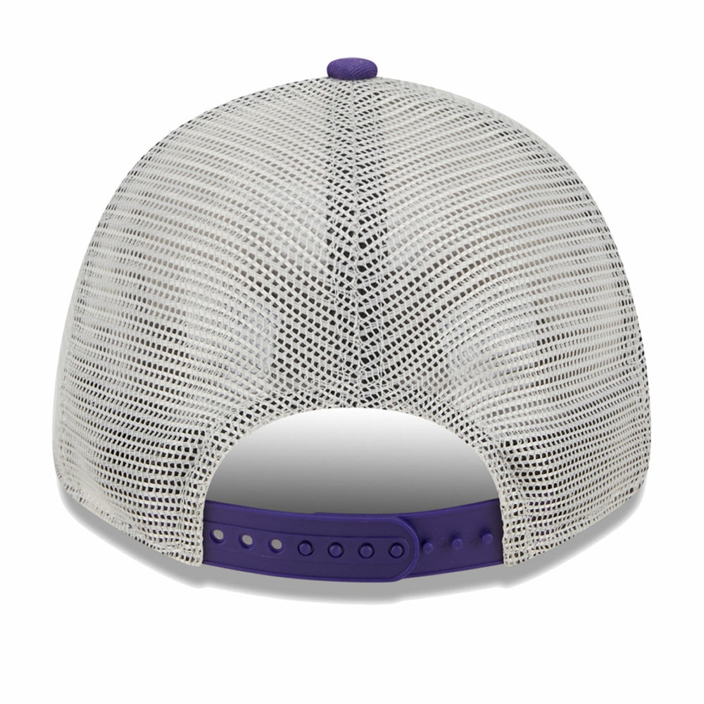 Khaki/Purple Phoenix Suns Throwback Patch Trucker 9FORTY Adjustable Hat | NBA