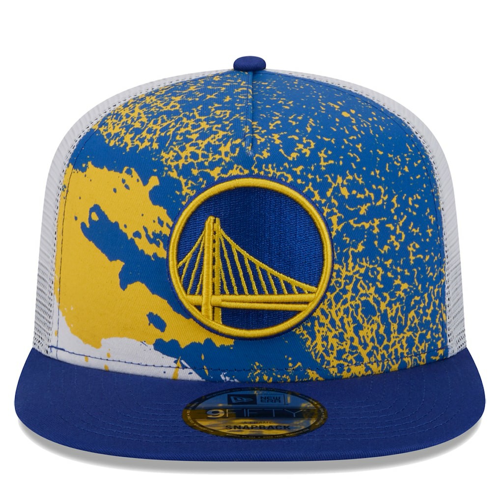 Royal Golden State Warriors Court Sport Speckle 9FIFTY Snapback Hat sale | NBA