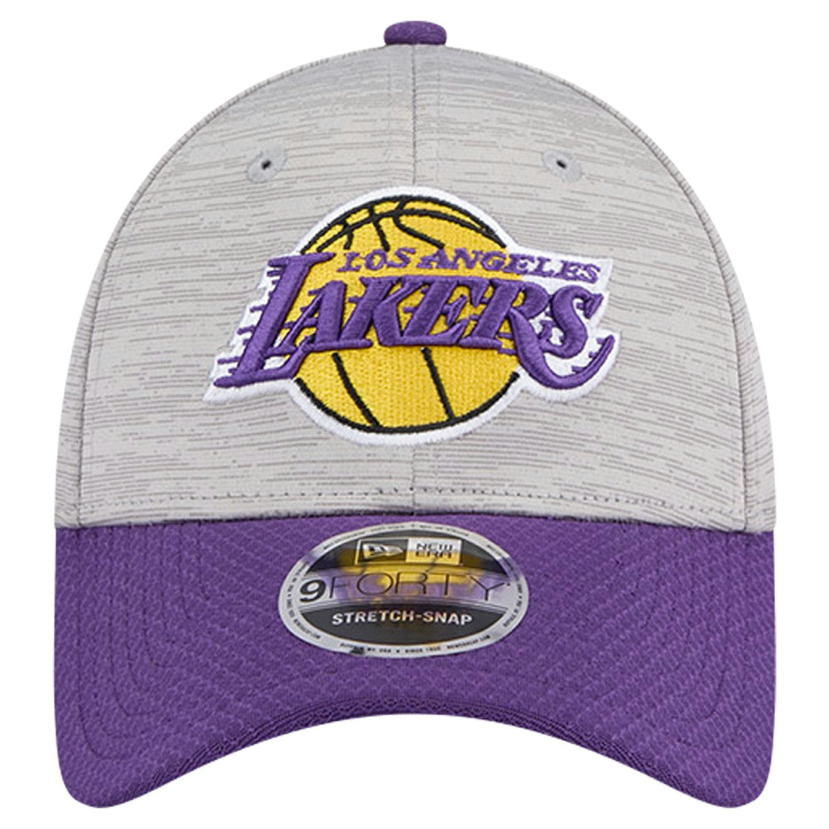 Heather Gray/Purple Los Angeles Lakers Active Digi-Tech Two-Tone 9FORTY Adjustable Hat | NBA