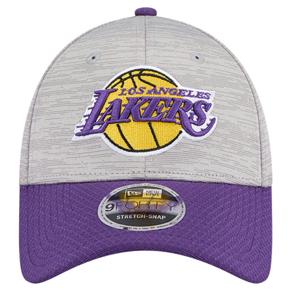 Heather Gray/Purple Los Angeles Lakers Active Digi-Tech Two-Tone 9FORTY Adjustable Hat | NBA