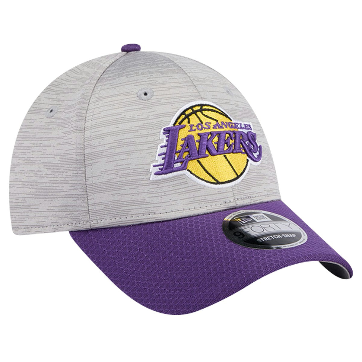 Heather Gray/Purple Los Angeles Lakers Active Digi-Tech Two-Tone 9FORTY Adjustable Hat | NBA