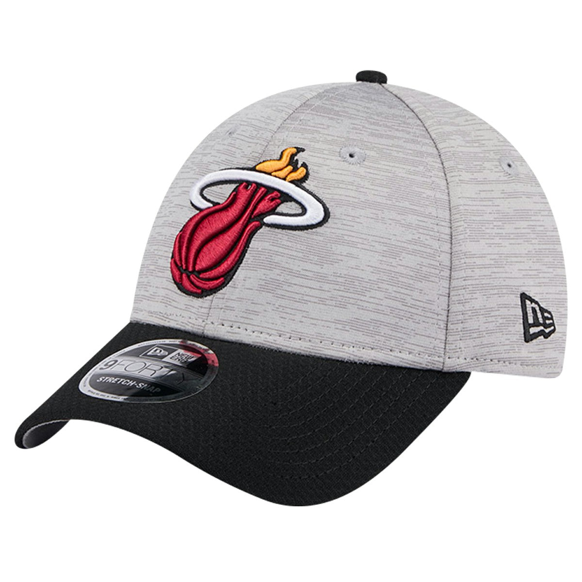 Heather Gray/Black Miami Heat Active Digi-Tech Two-Tone 9FORTY Adjustable Hat | NBA