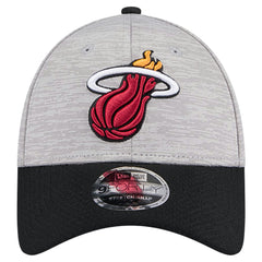 Heather Gray/Black Miami Heat Active Digi-Tech Two-Tone 9FORTY Adjustable Hat | NBA