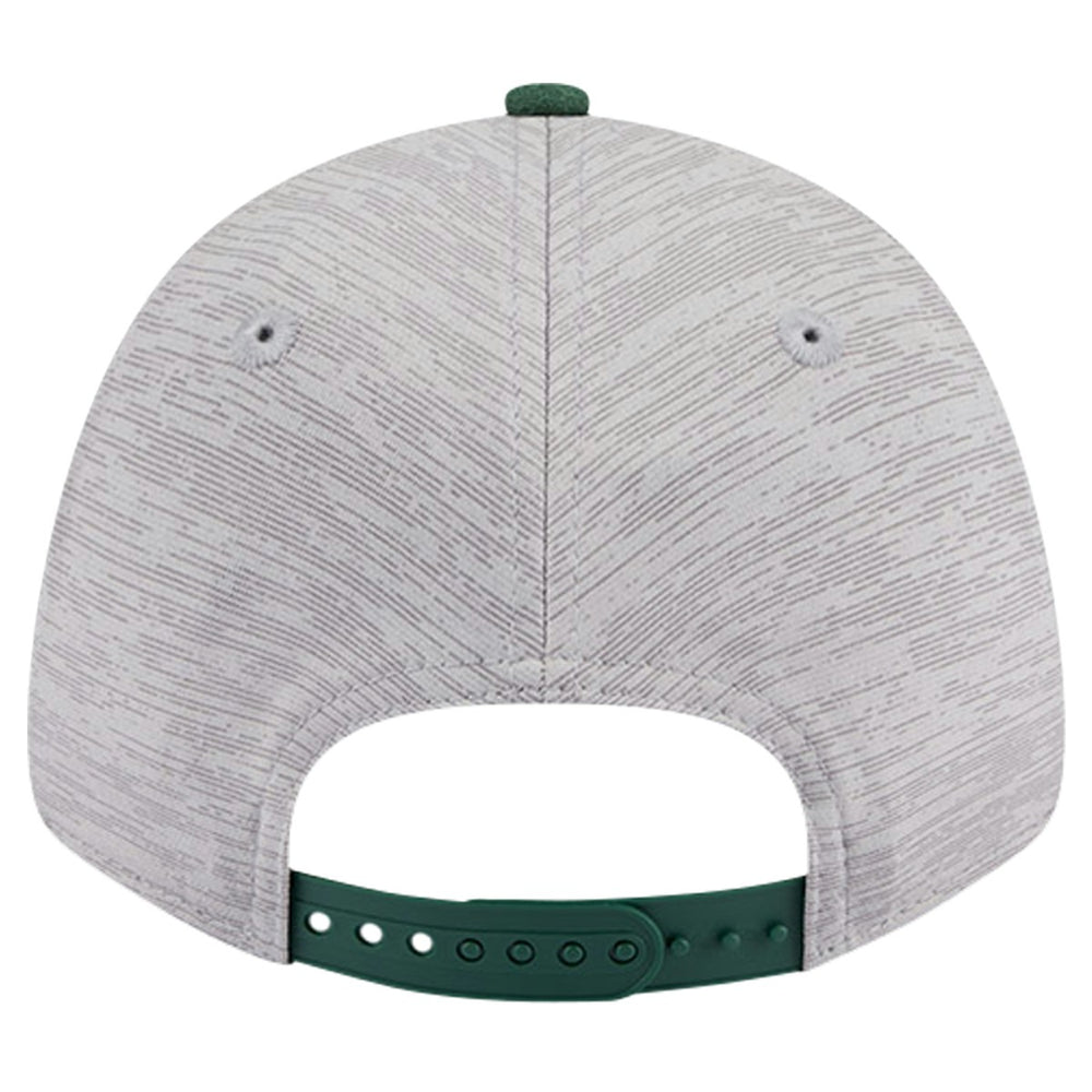 Heather Gray/Hunter Green Milwaukee Bucks Active Digi-Tech Two-Tone 9FORTY Adjustable Hat | NBA