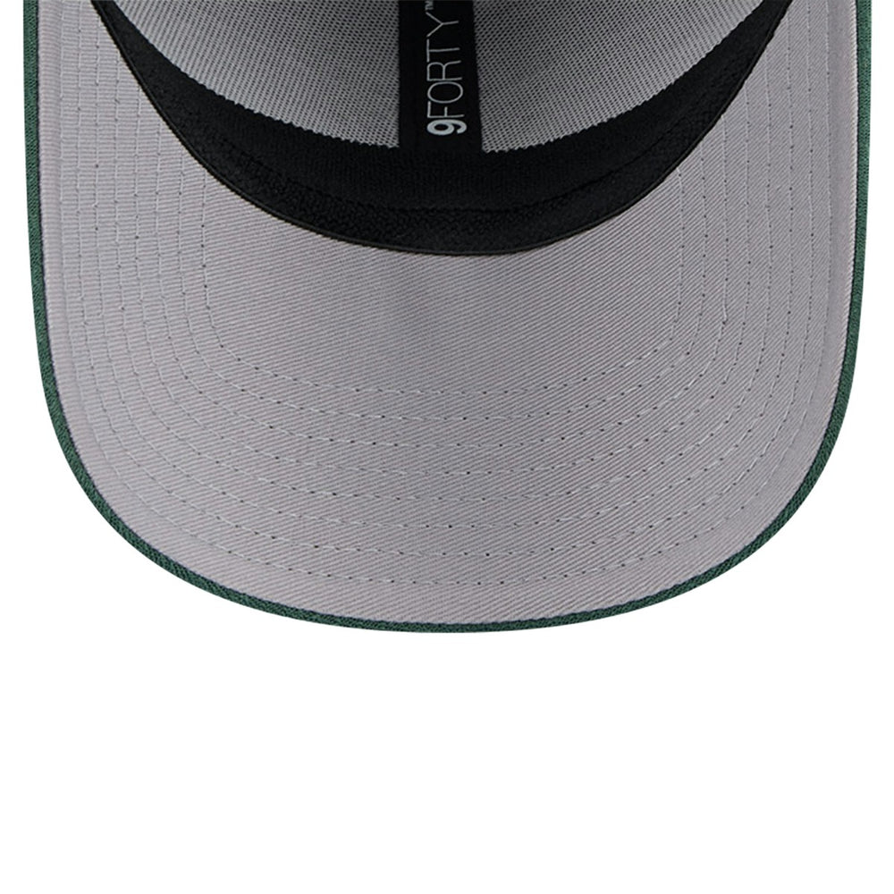 Heather Gray/Hunter Green Milwaukee Bucks Active Digi-Tech Two-Tone 9FORTY Adjustable Hat | NBA