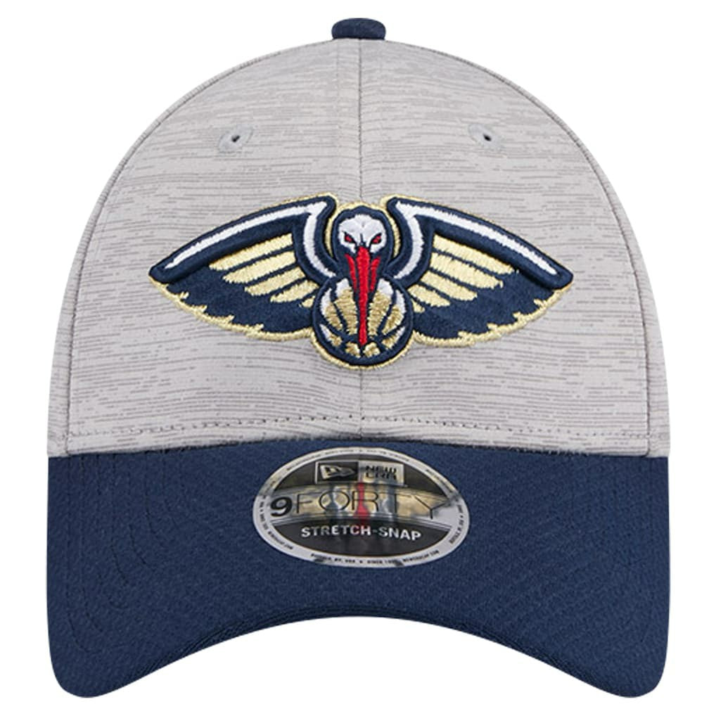 Heather Gray/Navy New Orleans Pelicans Active Digi-Tech Two-Tone 9FORTY Adjustable Hat | NBA