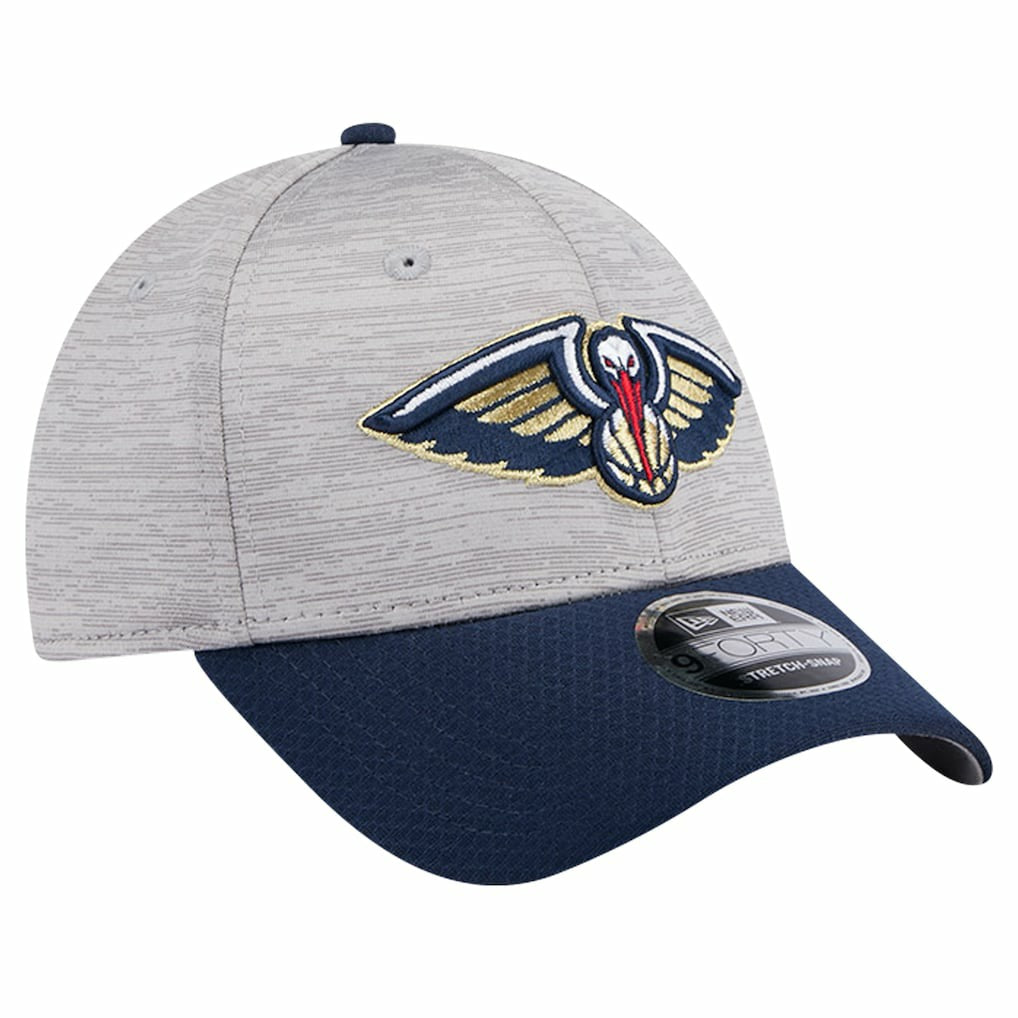 Heather Gray/Navy New Orleans Pelicans Active Digi-Tech Two-Tone 9FORTY Adjustable Hat | NBA