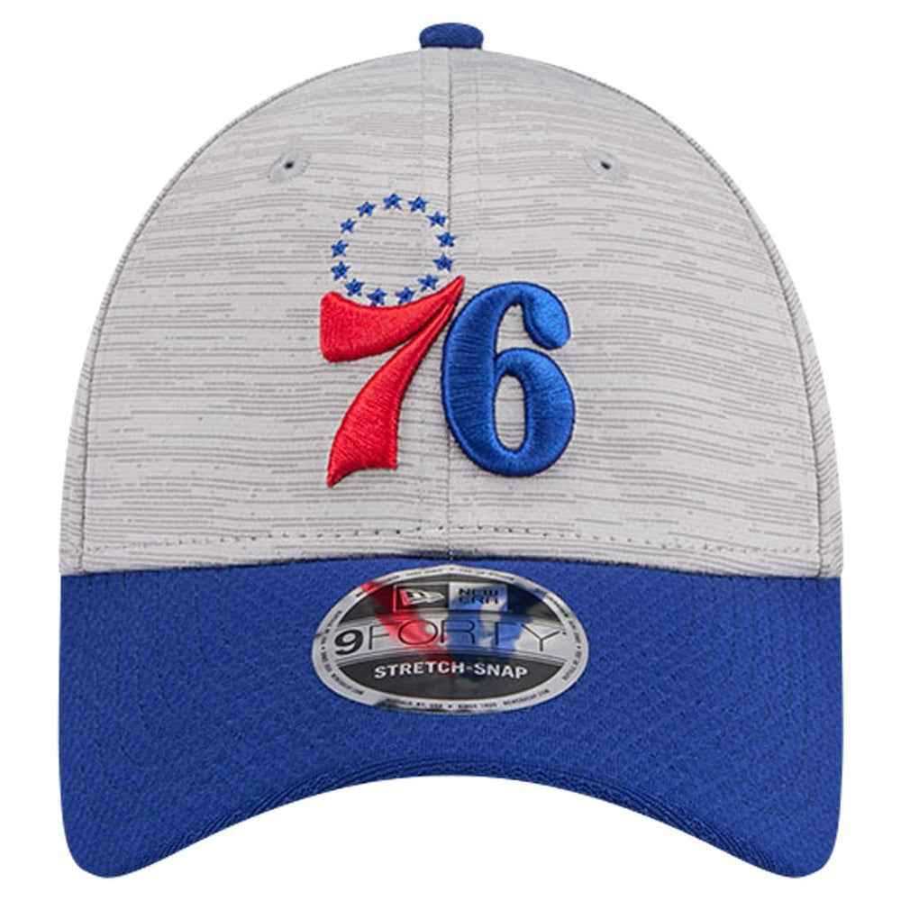 Heather Gray/Royal Philadelphia 76ers Active Digi-Tech Two-Tone 9FORTY Adjustable Hat | NBA