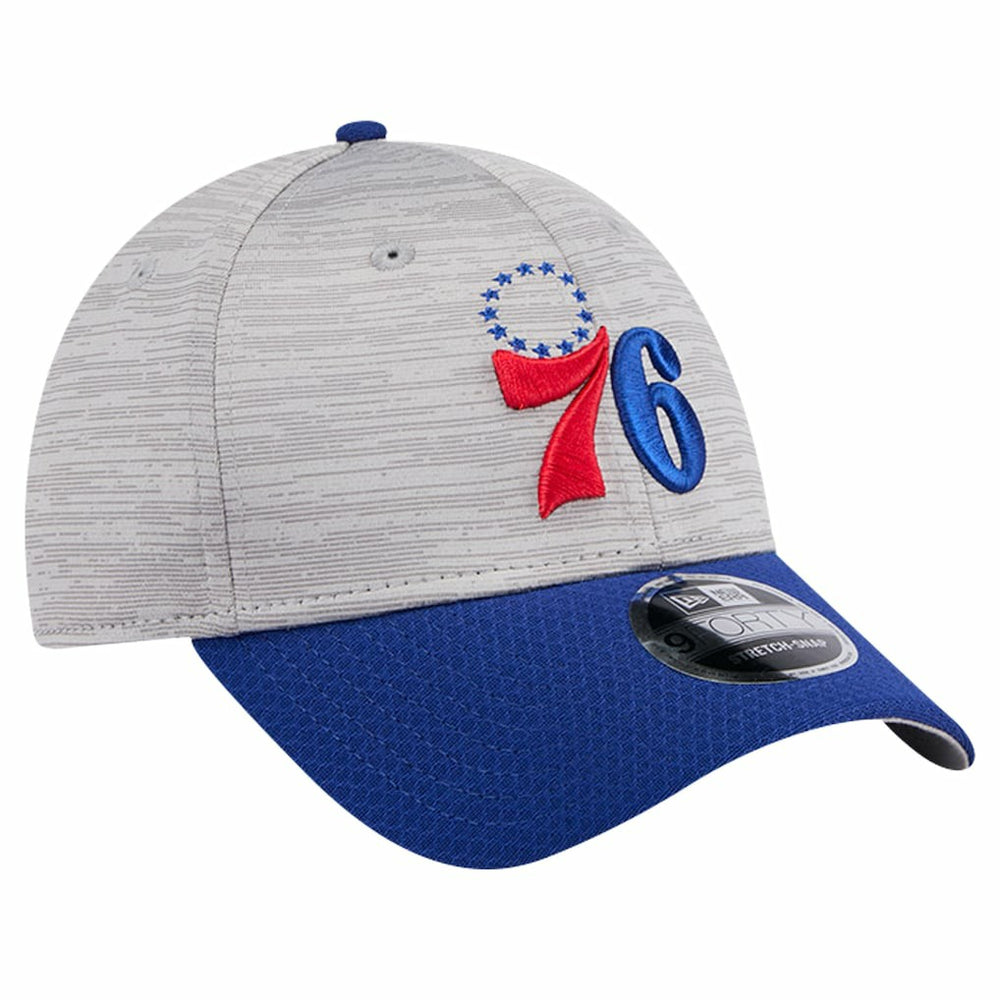 Heather Gray/Royal Philadelphia 76ers Active Digi-Tech Two-Tone 9FORTY Adjustable Hat | NBA