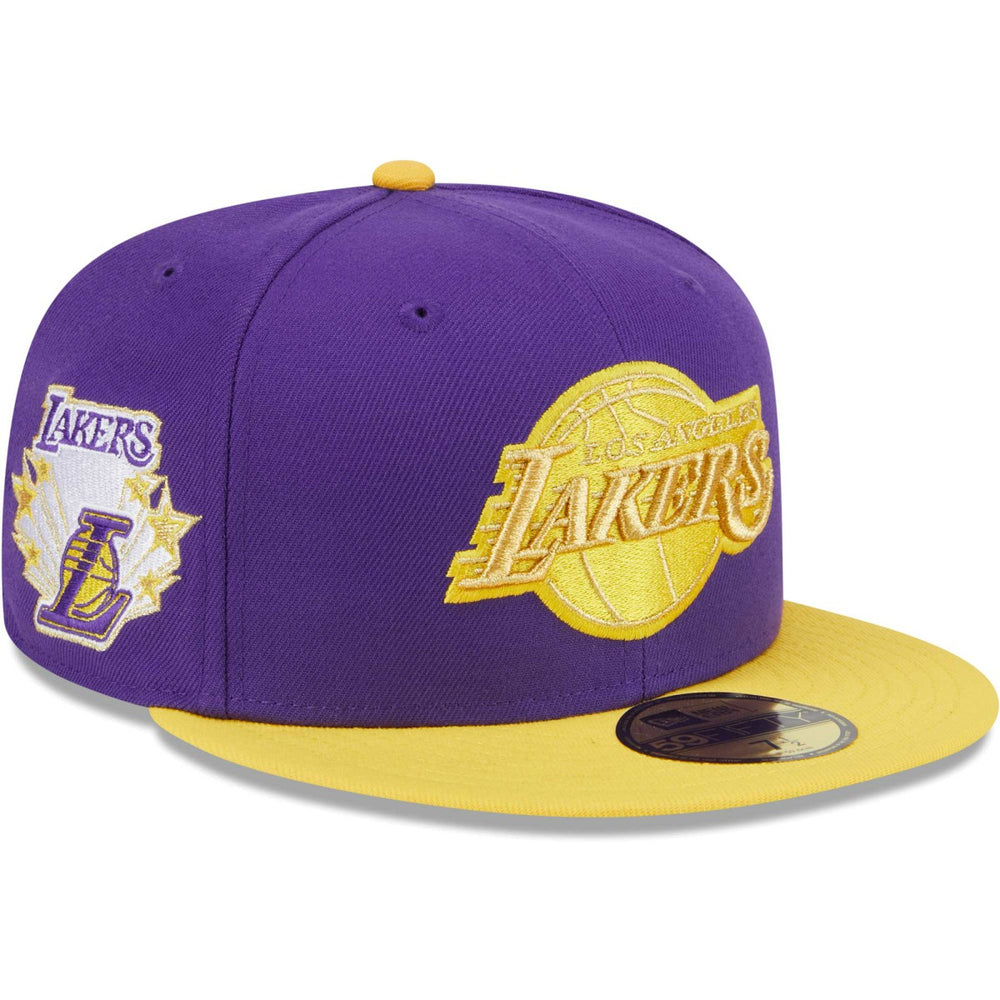 Purple/Gold Los Angeles Lakers Gameday Gold Pop Stars 59FIFTY Fitted Hat | NBA