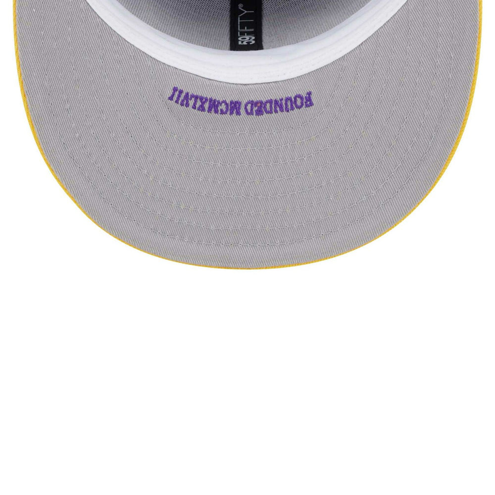 Purple/Gold Los Angeles Lakers Gameday Gold Pop Stars 59FIFTY Fitted Hat | NBA