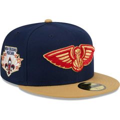 Navy/Gold New Orleans Pelicans Gameday Gold Pop Stars 59FIFTY Fitted Hat | NBA