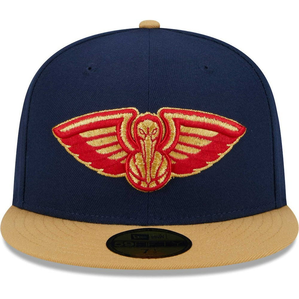 Navy/Gold New Orleans Pelicans Gameday Gold Pop Stars 59FIFTY Fitted Hat | NBA