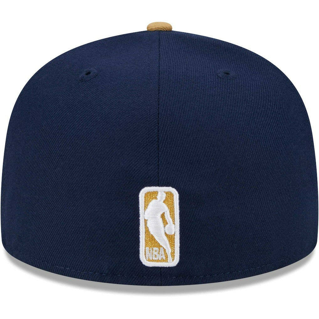 Navy/Gold New Orleans Pelicans Gameday Gold Pop Stars 59FIFTY Fitted Hat | NBA