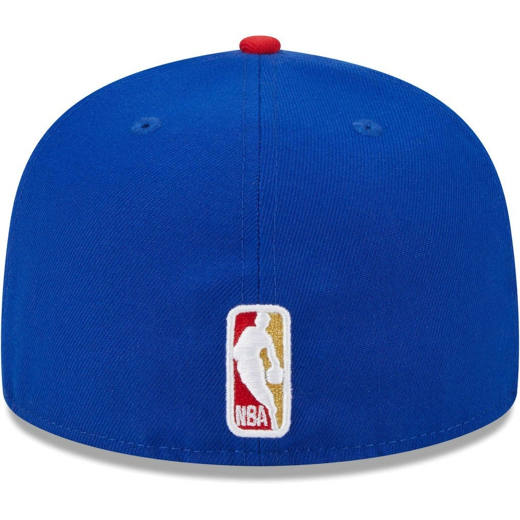 Royal/Red Philadelphia 76ers Gameday Gold Pop Stars 59FIFTY Fitted Hat | NBA