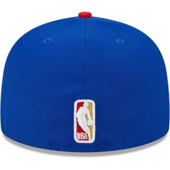 Royal/Red Philadelphia 76ers Gameday Gold Pop Stars 59FIFTY Fitted Hat | NBA